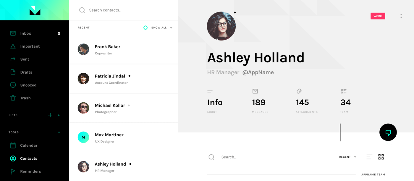 Selection of GATO APPS project screens